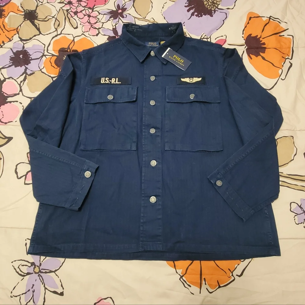 Polo Ralph Lauren Airforce Shirt/Jacket - Picture 1 of 6